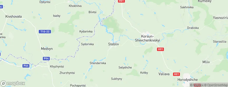 Steblev, Ukraine Map