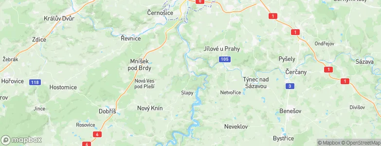 Štěchovice, Czechia Map