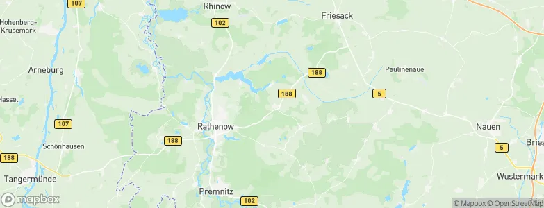Stechow, Germany Map