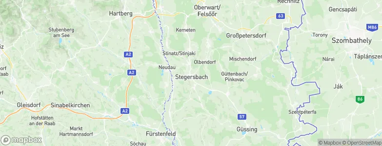 Stegersbach, Austria Map