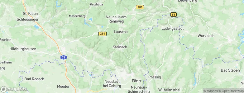 Steinach, Germany Map