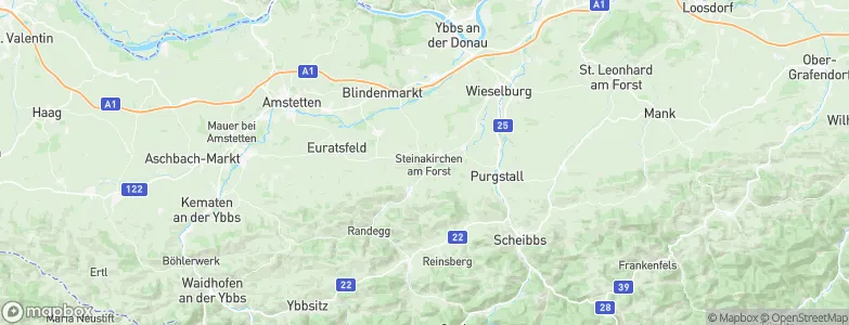 Steinakirchen am Forst, Austria Map