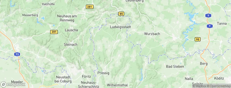 Steinbach am Wald, Germany Map