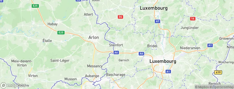 Steinfort, Luxembourg Map