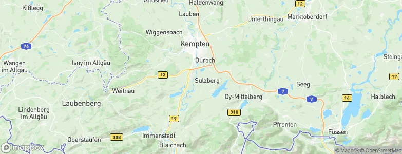 Steingaden, Germany Map