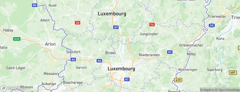 Steinsel, Luxembourg Map