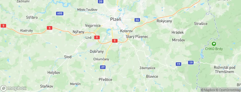 Štěnovice, Czechia Map