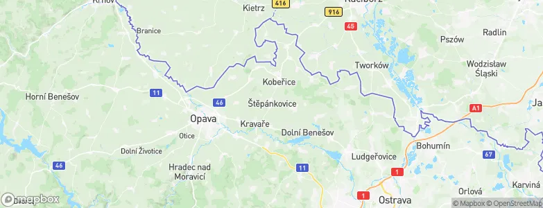 Štěpánkovice, Czechia Map