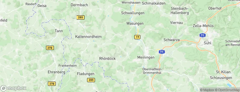 Stepfershausen, Germany Map