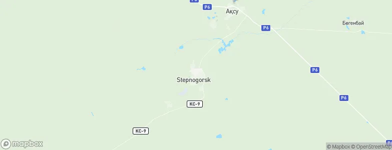 Stepnogorsk, Kazakhstan Map