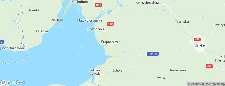 Stepnohirs’k, Ukraine Map