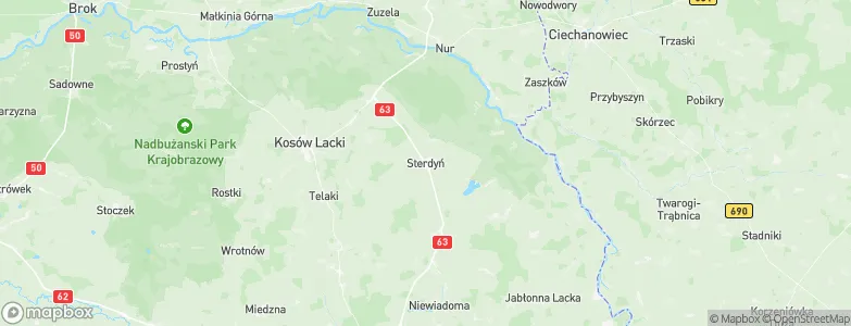 Sterdyń, Poland Map