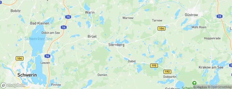 Sternberg, Germany Map