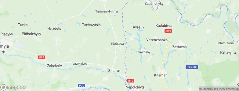 Stetseva, Ukraine Map