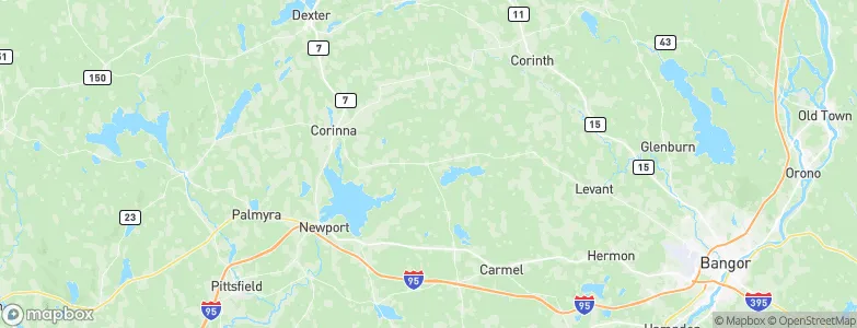 Stetson, United States Map