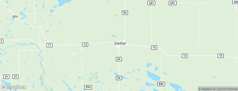 Stettler, Canada Map