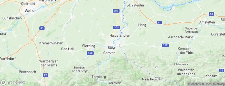 Steyr, Austria Map