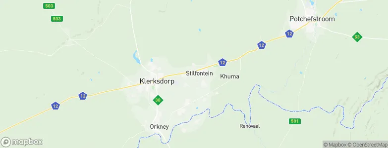 Stilfontein, South Africa Map