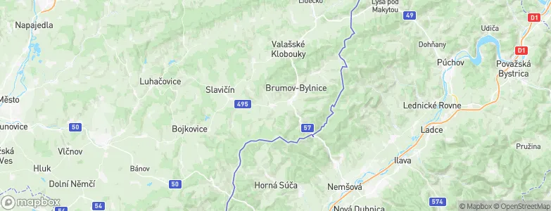 Štítná nad Vláří, Czechia Map