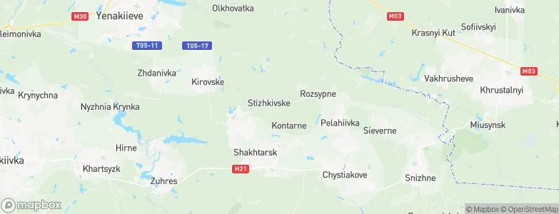 Stizhkivs’ke, Ukraine Map