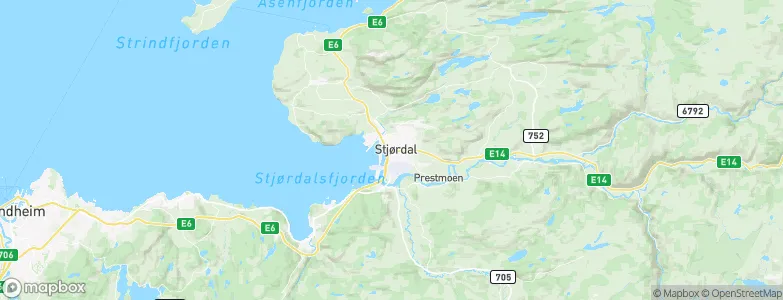Stjørdal, Norway Map
