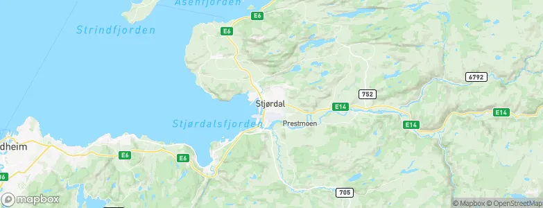 Stjørdalshalsen, Norway Map