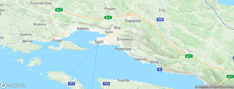 Stobreč, Croatia Map