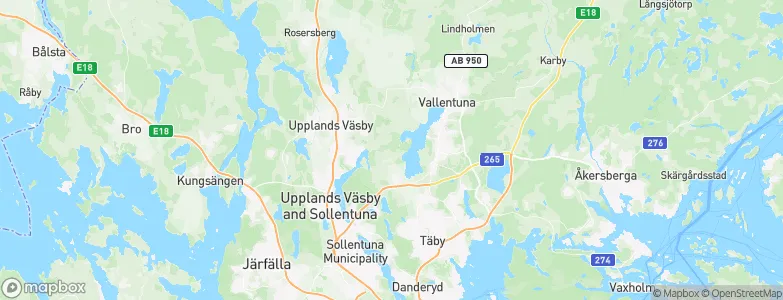 Stockholm County, Sweden Map