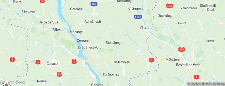 Stoicăneşti, Romania Map