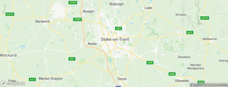 Stoke-on-Trent, United Kingdom Map