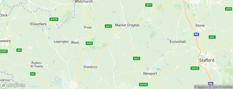 Stoke upon Tern, United Kingdom Map