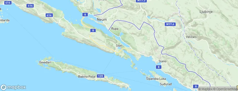 Ston, Croatia Map