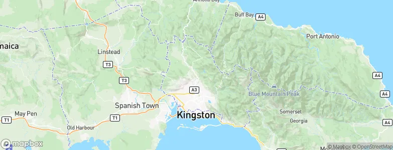 Stony Hill, Jamaica Map