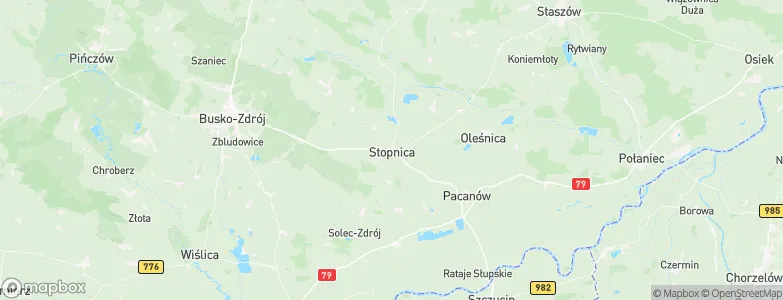 Stopnica, Poland Map