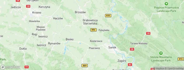 Strachocina, Poland Map