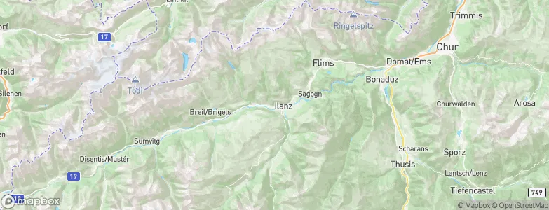 Strada, Switzerland Map