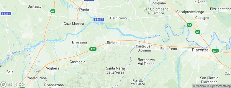 Stradella, Italy Map