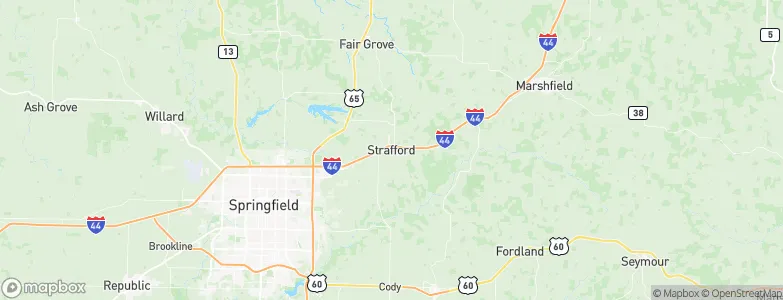 Strafford, United States Map