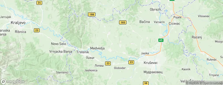 Stragari, Serbia Map