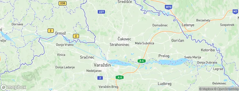 Strahoninec, Croatia Map