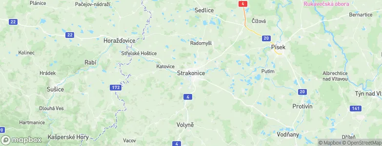 Strakonice, Czechia Map