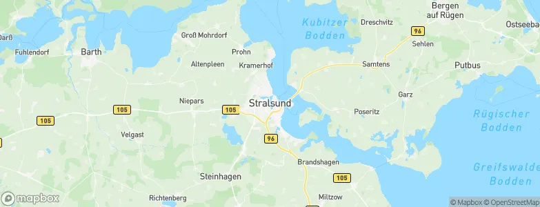 Stralsund, Germany Map