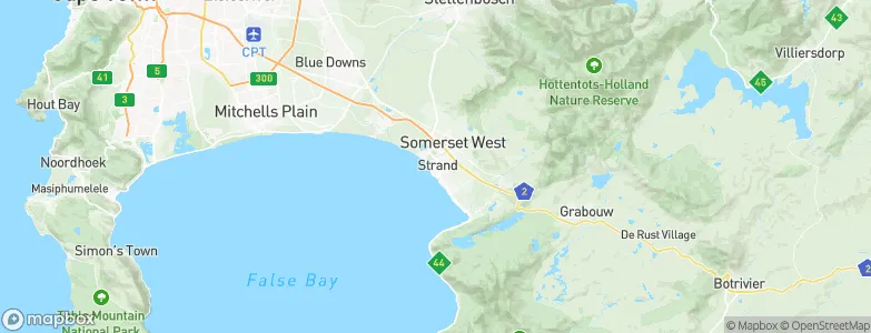 Strand, South Africa Map