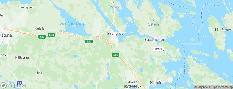 Strängnäs Kommun, Sweden Map
