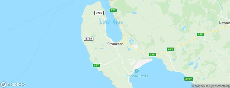 Stranraer, United Kingdom Map