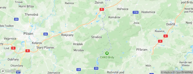 Strašice, Czechia Map