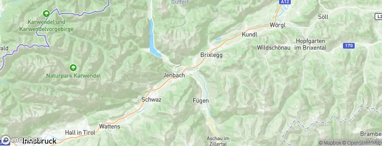 Strass im Zillertal, Austria Map