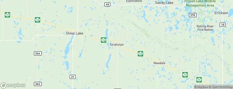 Strathclair, Canada Map