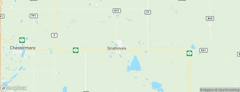 Strathmore, Canada Map