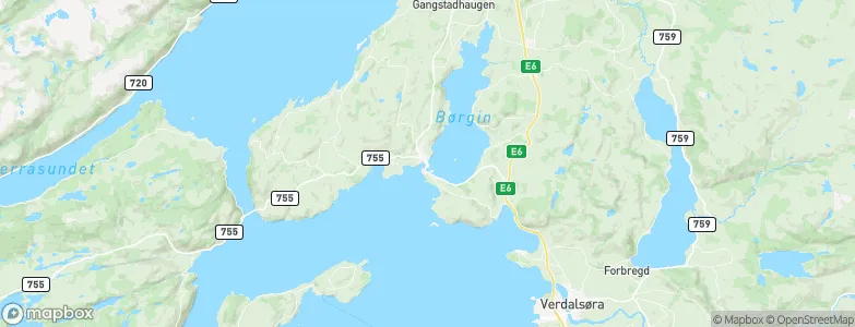 Straumen, Norway Map